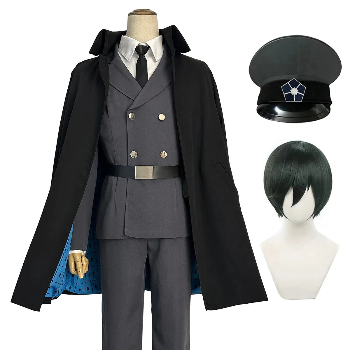 Blue Lock Anime Exhibition Guards Rin Itoshi Isagi Bachira Nagi Chigiri Reo Barou Kunigami Cosplay Costume Wig Rose Net - Coscosmos