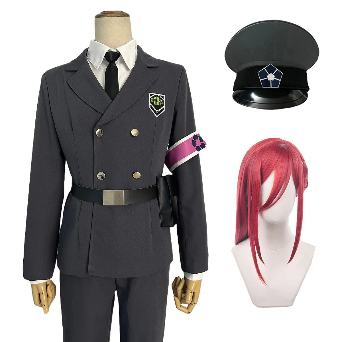 Blue Lock Anime Exhibition Guards Rin Itoshi Isagi Bachira Nagi Chigiri Reo Barou Kunigami Cosplay Costume Wig Rose Net - Coscosmos