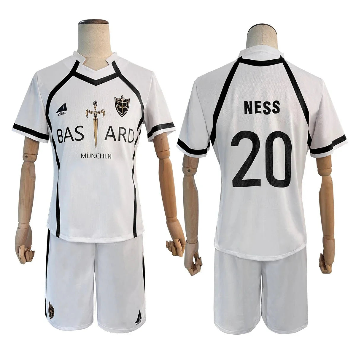 Halloweez Blue Lock Anime Kaiser NO.11 & NO.20 Cosplay Soccer Uniform for Teenagers - Halloweez