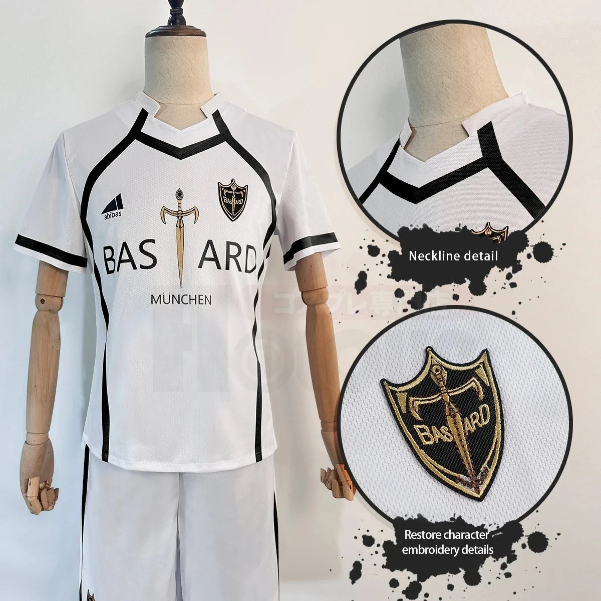 Halloweez Blue Lock Anime Kaiser NO.11 & NO.20 Cosplay Soccer Uniform for Teenagers - Halloweez