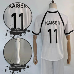 Halloweez Blue Lock Anime Kaiser NO.11 & NO.20 Cosplay Soccer Uniform for Teenagers - Halloweez