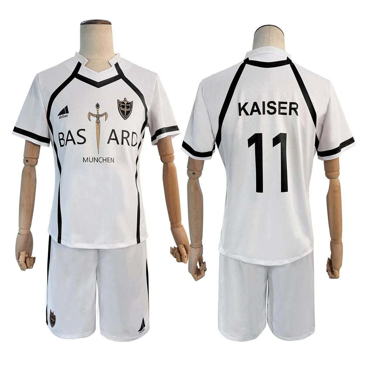 Halloweez Blue Lock Anime Kaiser NO.11 & NO.20 Cosplay Soccer Uniform for Teenagers - Halloweez