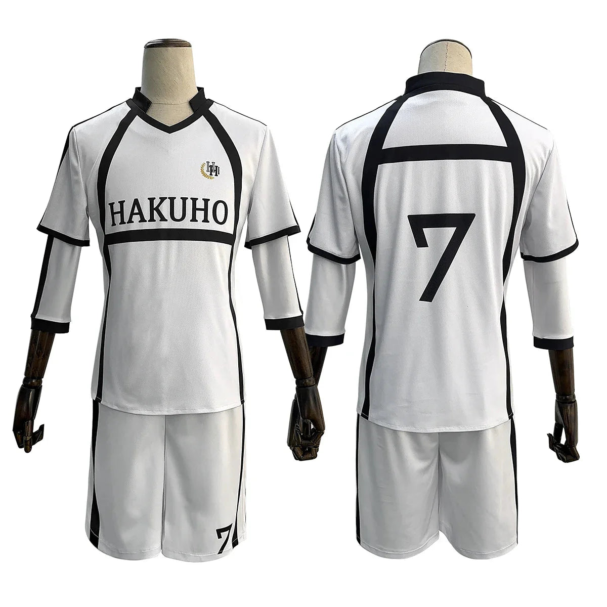 Blue Lock Anime Nagi NO.7 Reo Mikage NO.10 Cosplay Costume Jersey Wig Rose Net Football Soccer Uniform Sport Wearing - Coscosmos