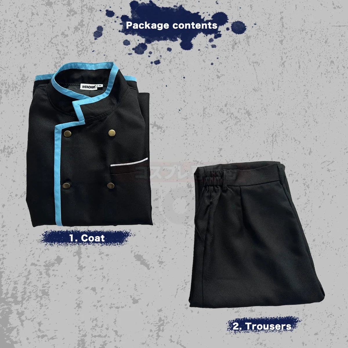 Halloweez Rin Itoshi Cosplay Costume - Blue Lock Anime High School Uniform with DK Logo Coat - Halloweez