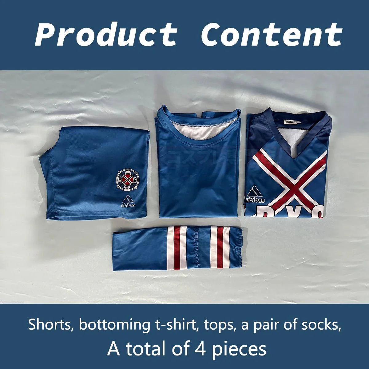 Stylish Blue Lock Anime Cosplay Costume - Rin Itoshi, Shidou Ryusei, Charles Karasu P.X.G Jersey with Wig - Halloweez