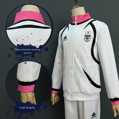 Halloweez Blue Lock Anime U20 Sae Itoshi Shidou Ryusei Cosplay Full-Zip Tracksuit Sweatshirt Sportswear Hoodie Pants - Halloweez