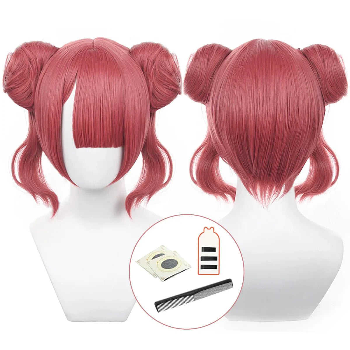 Halloweez Blue Lock Anime Anri Teieri Cosplay Wig - Cute Style with Rose Net - Halloweez