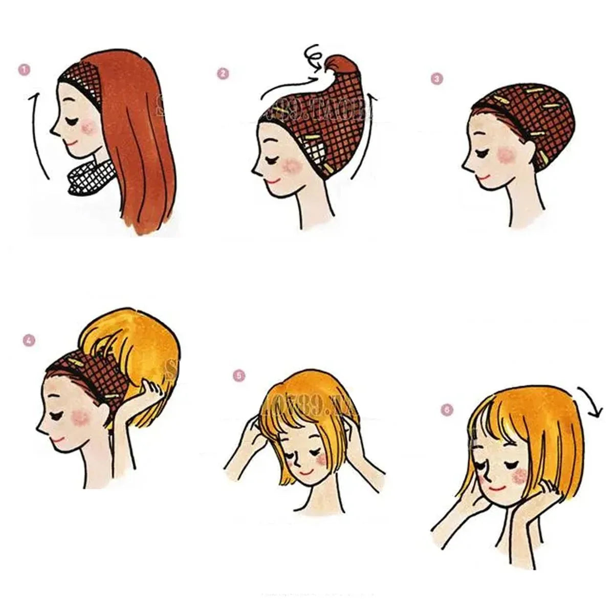 Blue Lock Manga Anime Cosplay Wig GAGAMARU No.1 GoalKeeper Rose Net Sythetic Fiber Adjustable Size Headwear - Coscosmos