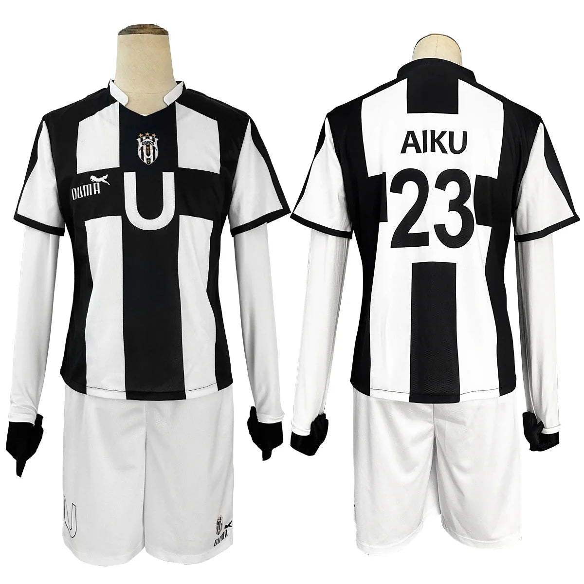 Blue Lock Manga Anime Niko Barou Aiku Sendou Snuffy Lorenzo Aryu Cosplay Costume Wig Rose Net Football Uniform Halloween - Coscosmos