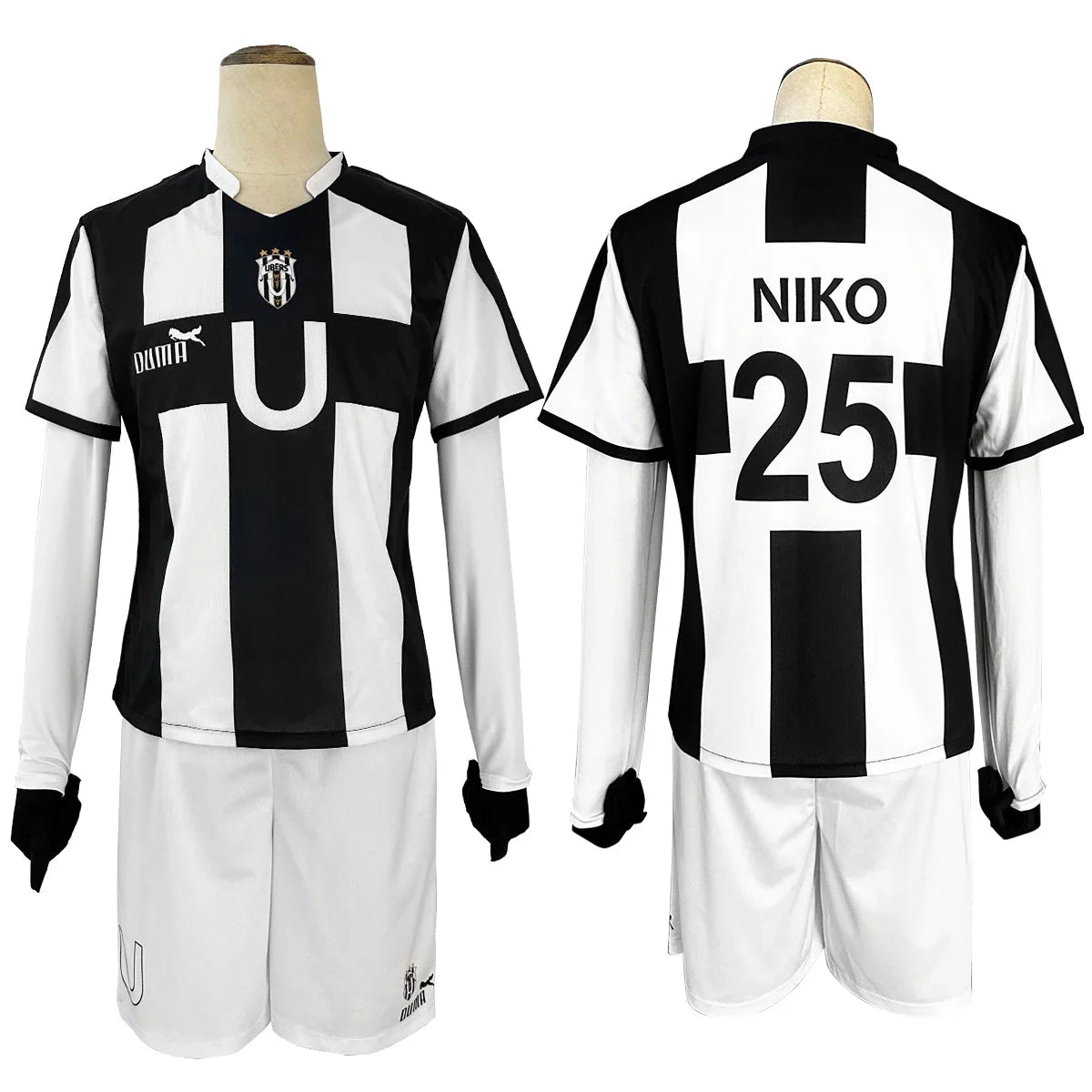 Blue Lock Manga Anime Niko Barou Aiku Sendou Snuffy Lorenzo Aryu Cosplay Costume Wig Rose Net Football Uniform Halloween - Coscosmos