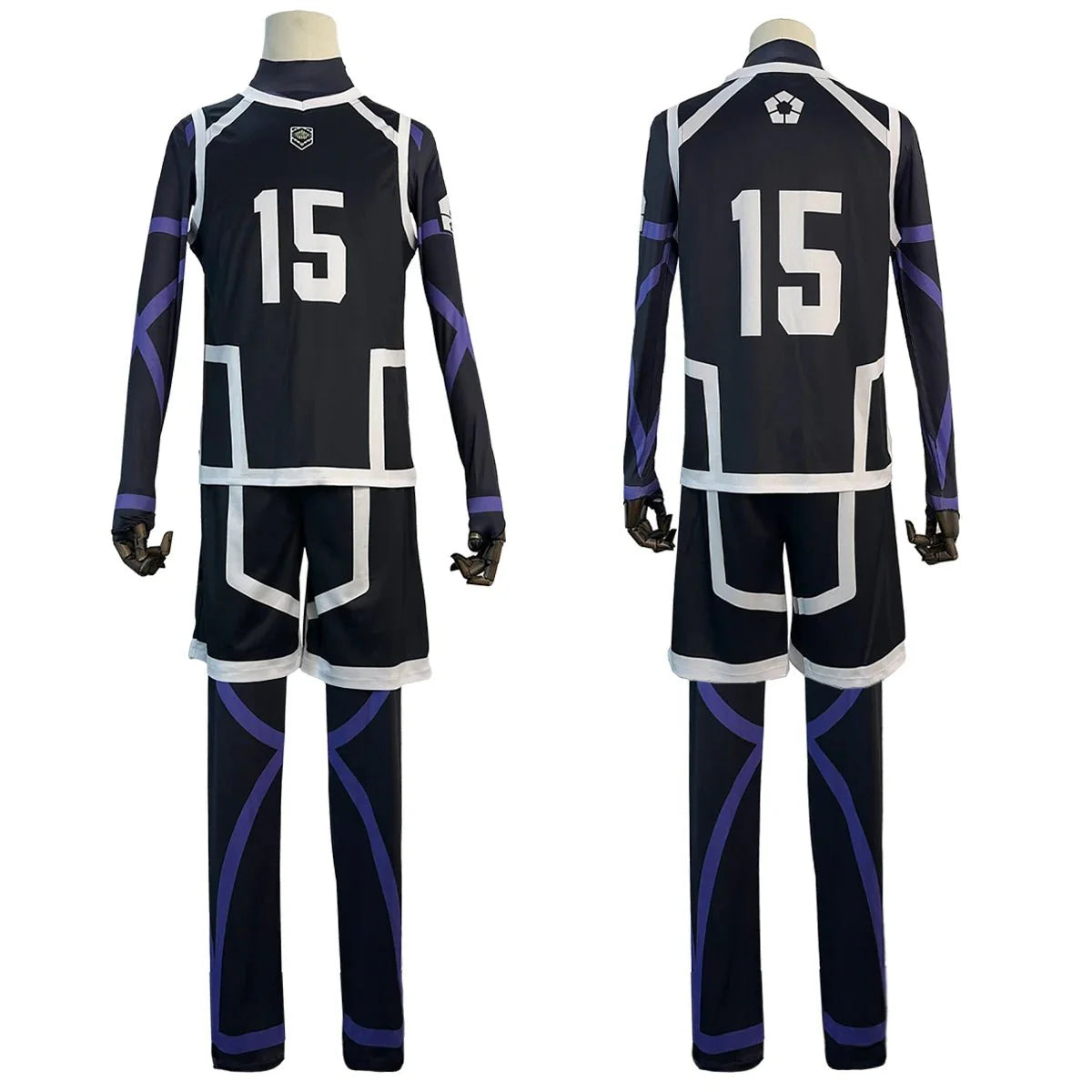 Blue Lock Season 2 Anime Isagi Cosplay Costume Wig NO.15 Training Jerseys 4PCS Football Uniform Daily Wear Cos Gift - Coscosmos