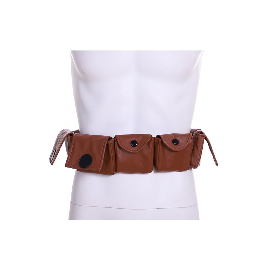 Brown Utility Belt Costume Bag - Adjustable Adult Accessories with Pockets - Coscosmos