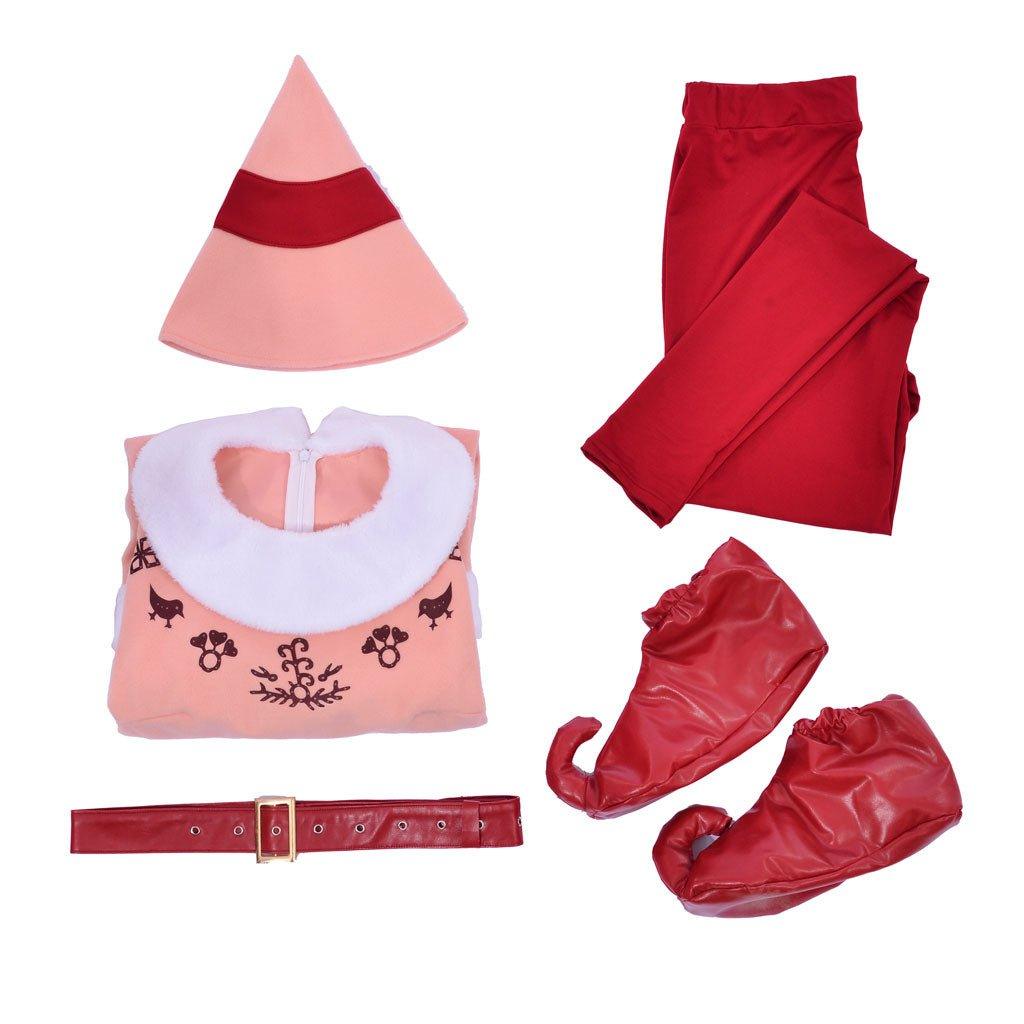 Halloweez Elf Couple Cosplay Costume | Buddy and Jovie Inspired Christmas Outfits | Buddy's Iconic Green Suit - Halloweez