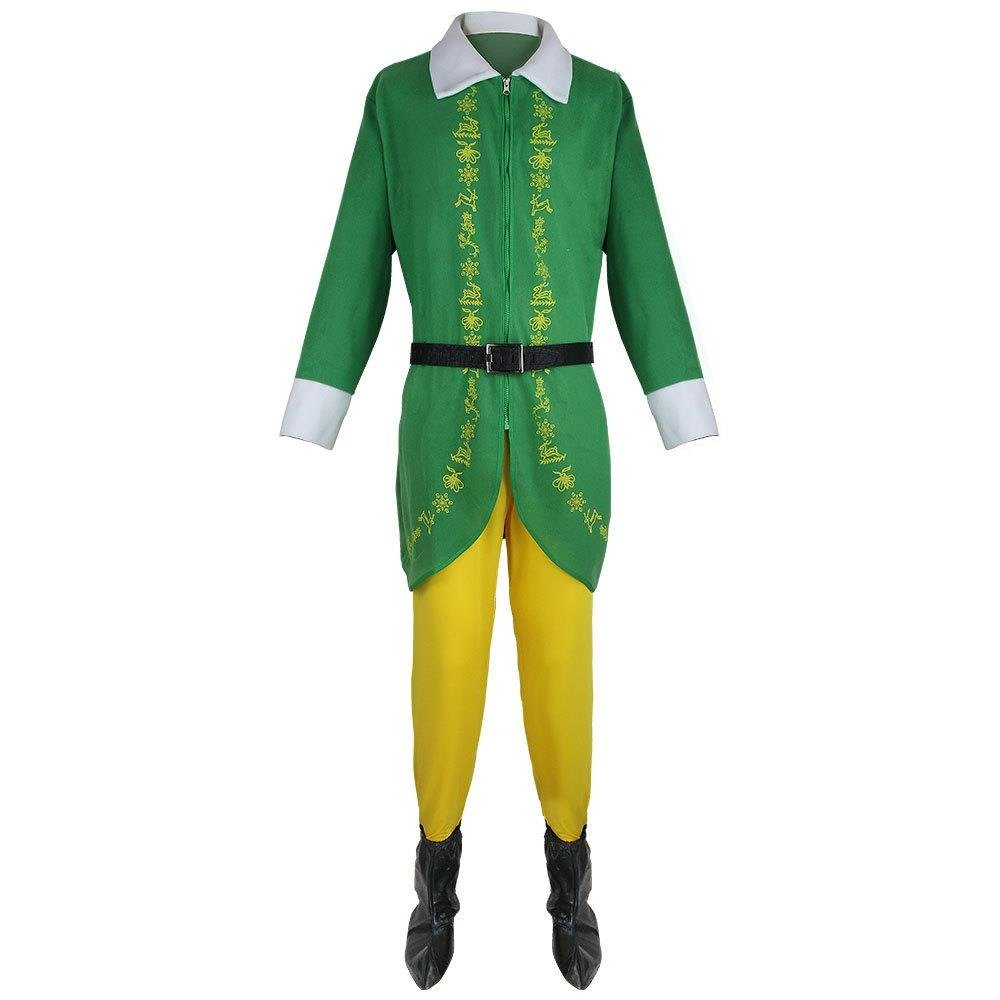 Halloweez Buddy The Elf Costume for Men | Complete Movie-Inspired Outfit for Holiday Parties - Halloweez