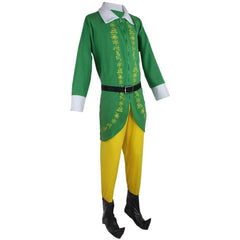 Halloweez Buddy The Elf Costume for Men | Complete Movie-Inspired Outfit for Holiday Parties - Halloweez