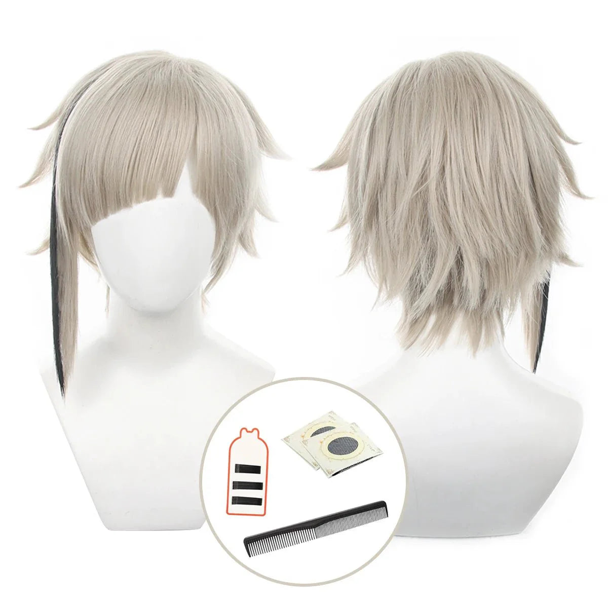 Bungo Anime Cosplay Wig Nakahara Chuuya Dazai Osamu Akutagawa Ryunosuke Suehiro Tetchou Okura Teruko Nakajima Atsushi - Coscosmos