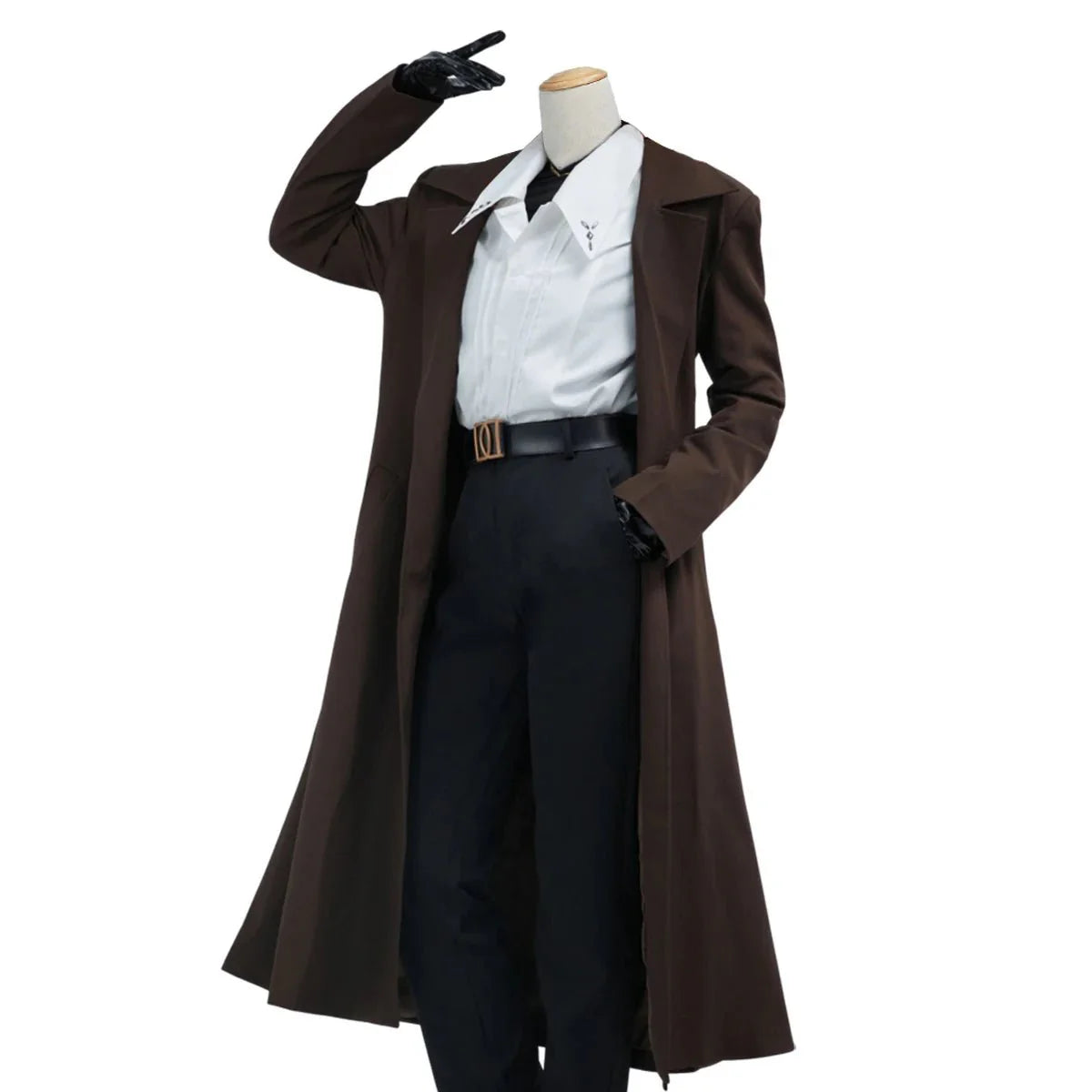 Bungo Anime Nakahara Chuuya Cosplay Costume Wig 10th Anniversary Lining Coat Pants Shirt Hat Gloves Daily Wear Halloween - Coscosmos