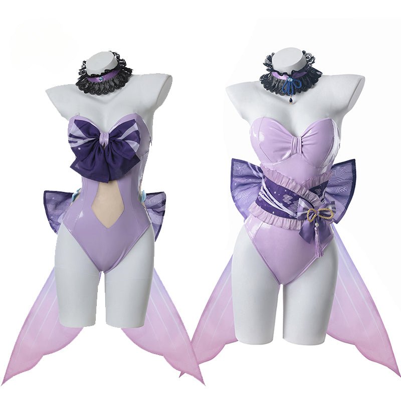 Halloweez Kokomi Cosplay Costume - Genshin Impact Sexy Bunny Jumpsuit Style A & B - Halloweez