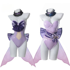 Halloweez Kokomi Cosplay Costume - Genshin Impact Sexy Bunny Jumpsuit Style A & B - Halloweez