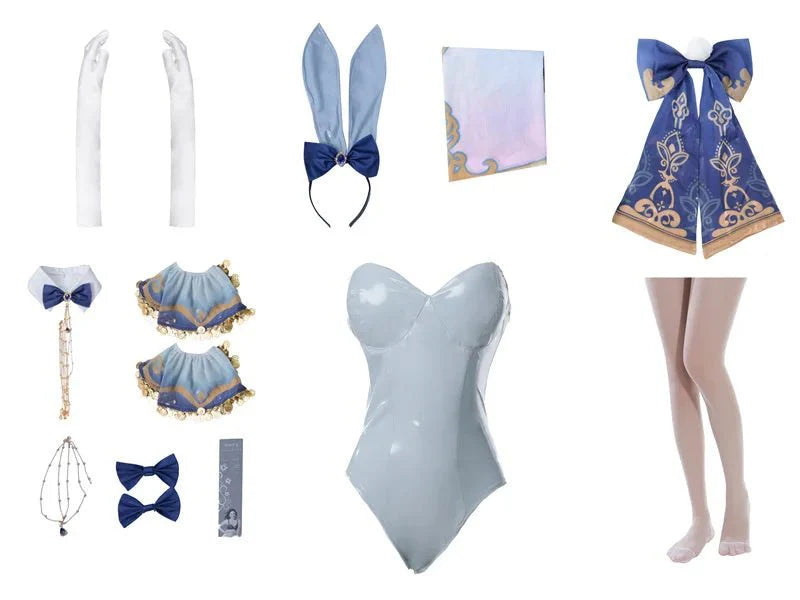 Bunny Girl Nilou Cosplay Costume Genshin Impact Nilou Bunny Costume Original Sexy Women Jumpsuit Style A and B - Coscosmos