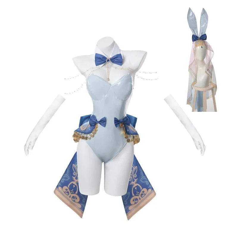 Bunny Girl Nilou Cosplay Costume Genshin Impact Nilou Bunny Costume Original Sexy Women Jumpsuit Style A and B - Coscosmos