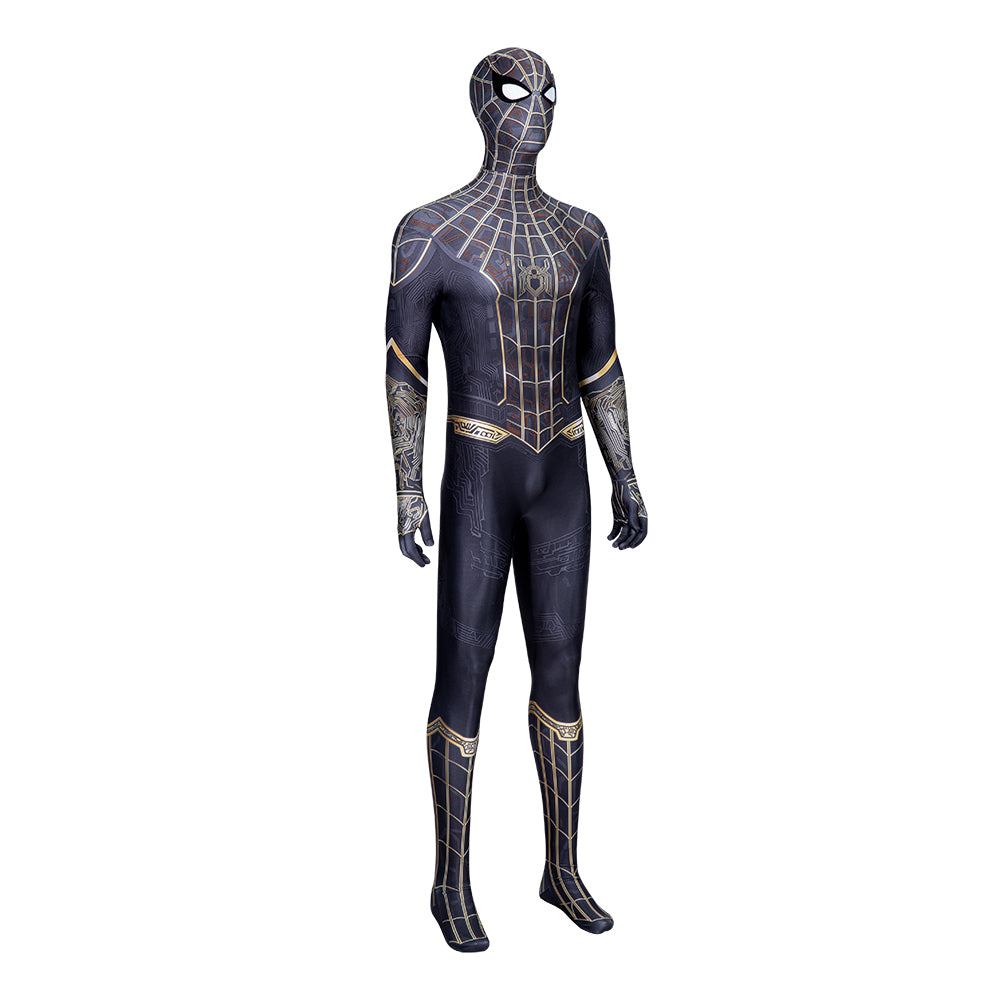 Halloweez Spider-Man No Way Home Cosplay Costume for Men - Hero Zentai Bodysuit, Ideal for Halloween & Carnival Parties