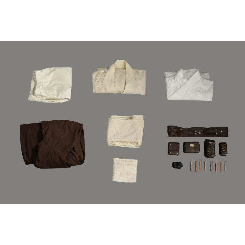 Halloweez Obi-Wan Kenobi Cosplay Costume - Full Set Including Robe and Cloak for Halloween - Halloweez