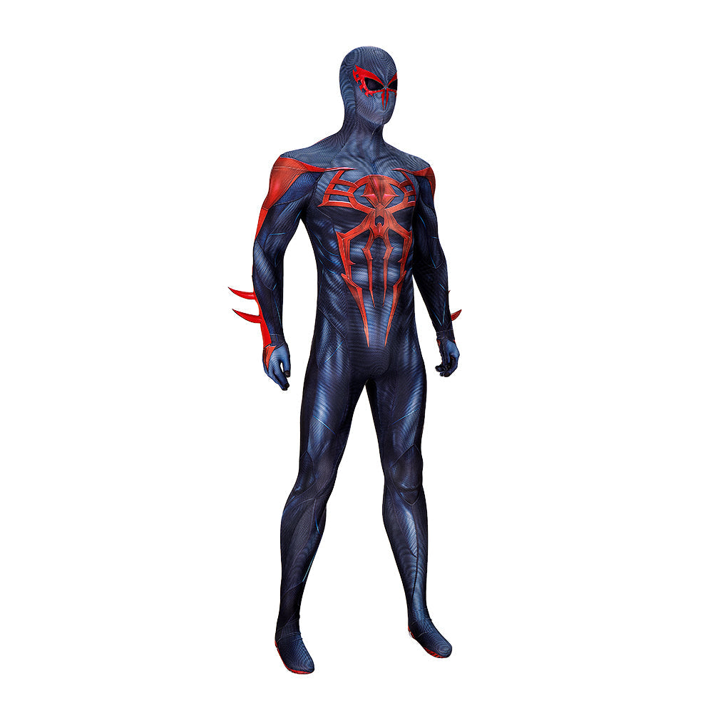 PS4 Spider-Man 2099 Black Suit - Miles Morales Cosplay Costume by Halloweez