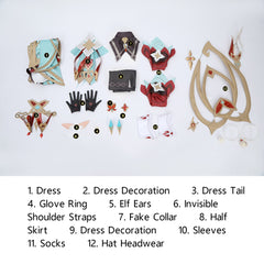 Genshin Impact Alice Full Character Costume Set - Complete Official Cosplay Outfit