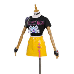 kpop Demon Hunter Girls Mira Short Sleeve Costume for Music Performance - Halloweez