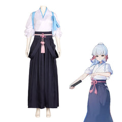 Genshin Impact Ayaka Kamisato Cosplay Costume - Kendo Kimono for Game Performance - Halloweez