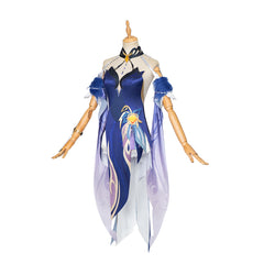 Halloweez Ningguang Orchid Cosplay Gown – Premium Genshin Impact Evening Dress