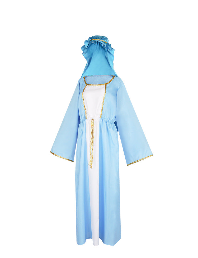 Halloween Arabic Costume Adult Men Women Cos Middle East Dubai Elder Long Robe Shepherd Clothing