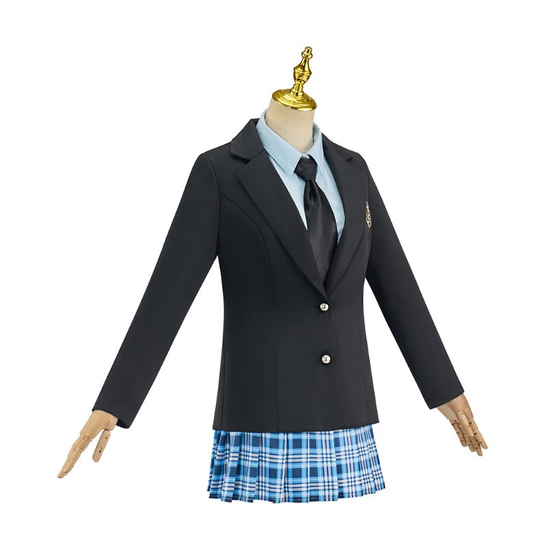 Halloweez Cosplay School Uniform Women's Blazer Shirt Skirt Outfit - Inspired by Princess Diaries