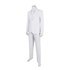 Halloweez Joker 2 Arthur Fleck White Cosplay Costume Full Set - Suit, Shirt, Vest, Pants, Tie
