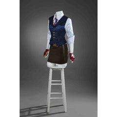 Halloweez Valorant Cosplay Costume - Women’s Uniform Shirt Vest Skirt Set for Halloween Party