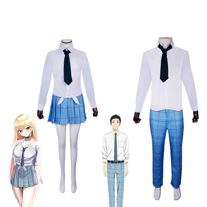 More Than a Married Couple But Not Lovers Kitagawa Marin Gojo Wakana Cosplay JK Uniform Full Set - Halloweez