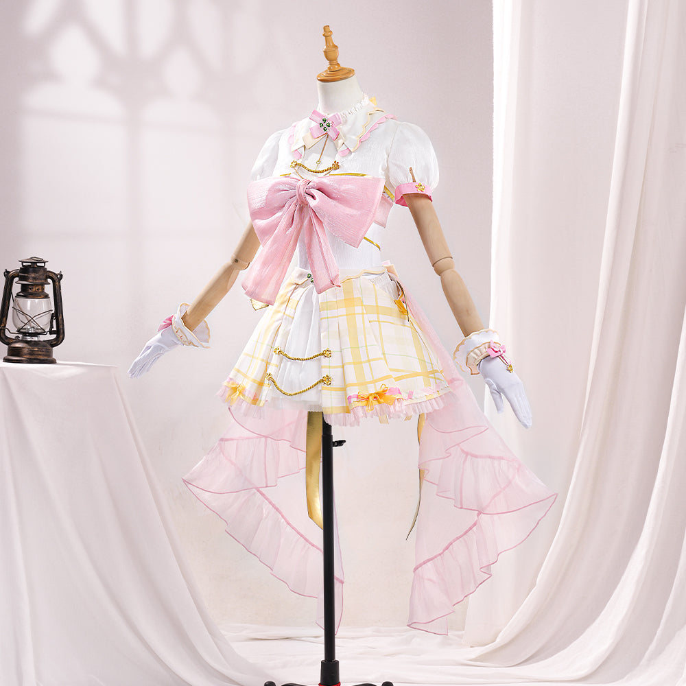 Virtual Idol Ace Taffy Semi-Upgraded Idol Outfit, Classic VTuber Character Performance Costume for Cosplay Party - Halloweez