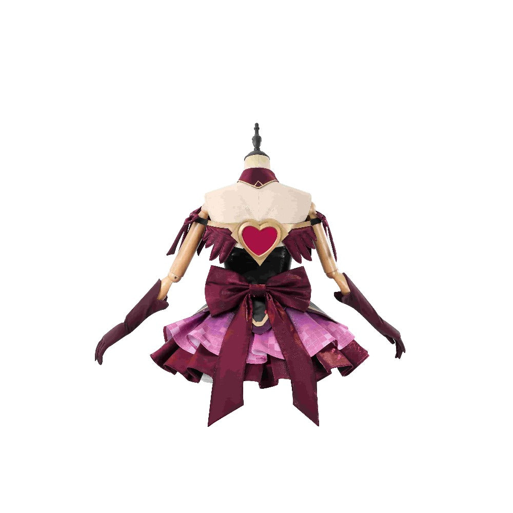 Overwatch Magical Girl Cos Black Red Cute Juno Mythic Skin Cosplay Costume - Halloweez