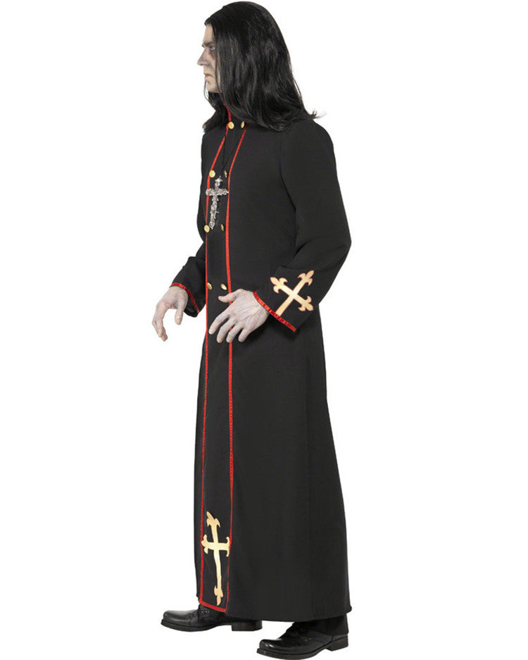 Wizard Black Robe Vampire Cosplay Costume for Halloween Couples 2020 New - Halloweez