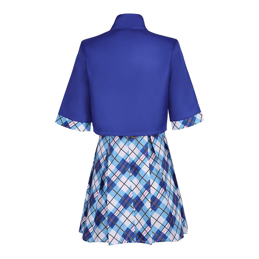 Princess Charm School Ella Cosplay Costume - Uniform Halloween Stage Outfit - Halloweez