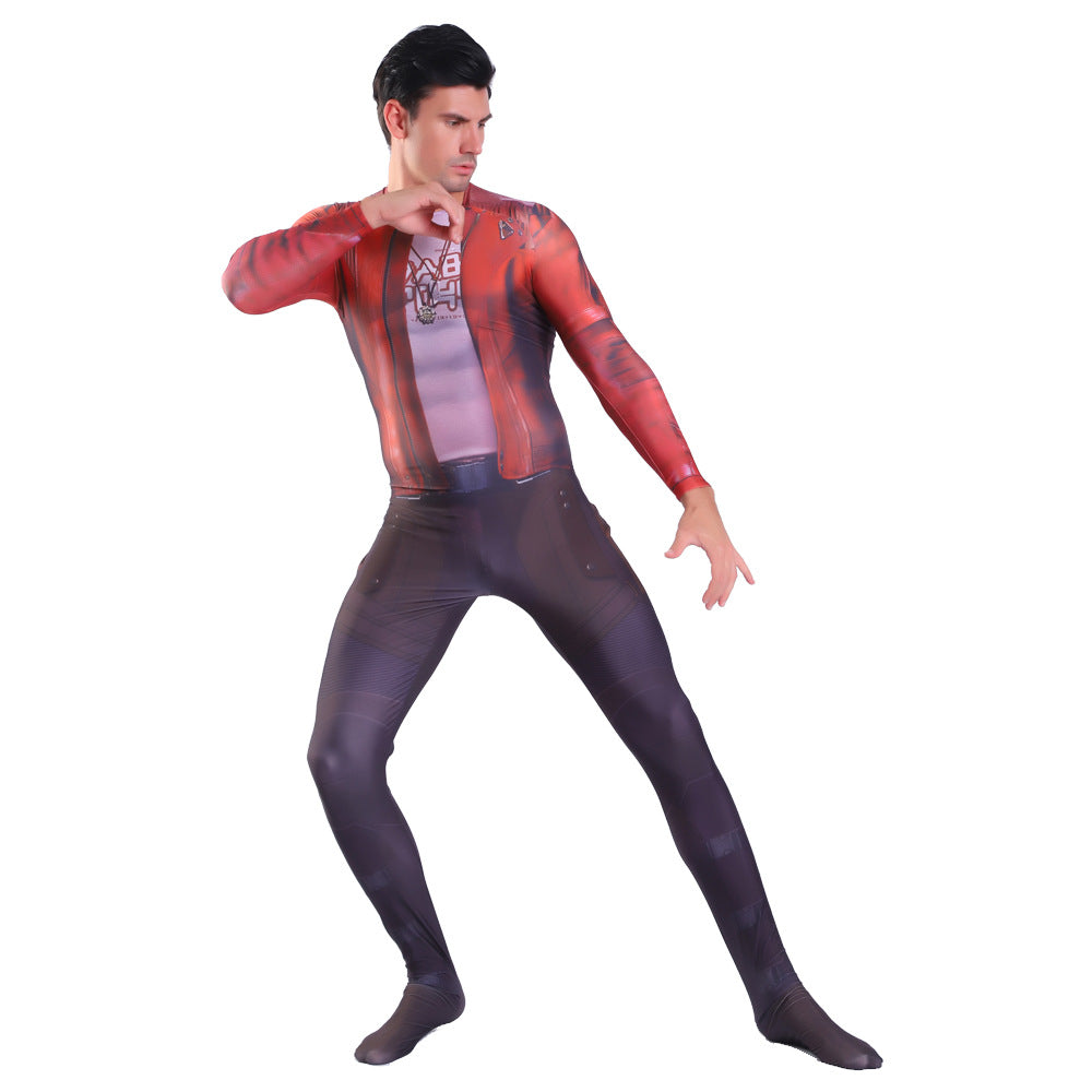 Star-Lord Guardians of the Galaxy Cosplay Costume 3D Print Adult Kids Movie Outfit - Halloweez