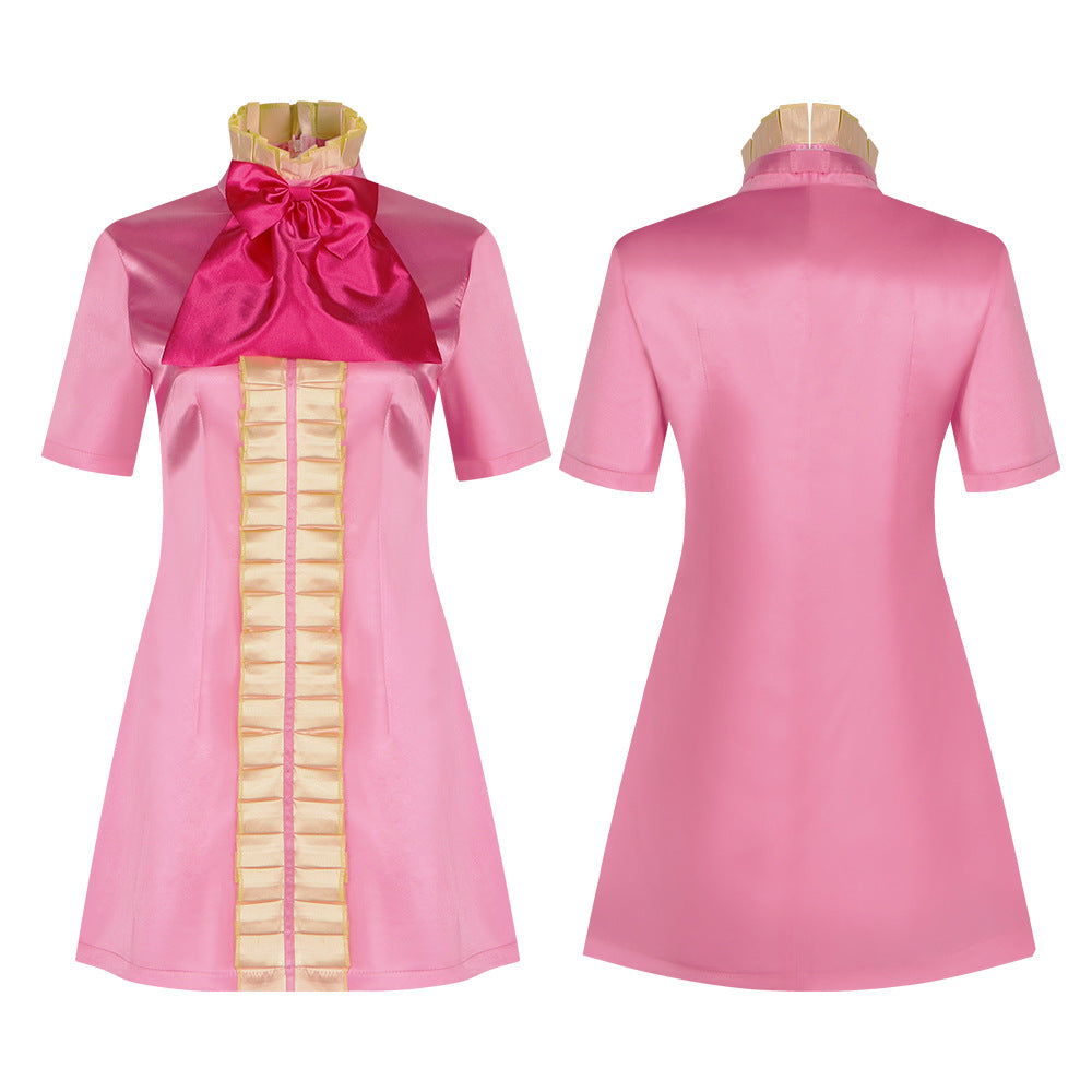 One Piece Venom Pink Vinsmoke Reiju Cosplay Costume Anime Role Play Dress