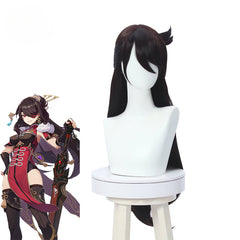 Halloweez Beidou Cosplay Wig - 80cm Long Brown Synthetic Hair for Women - Halloweez