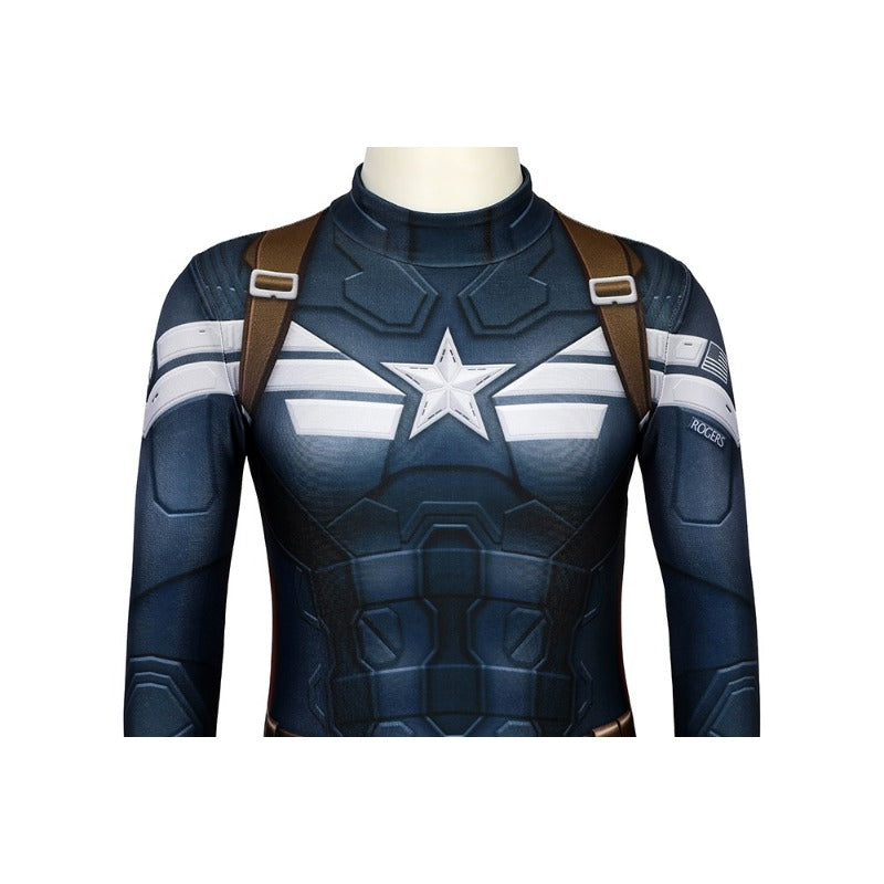 Halloweez Kids Captain America Winter Soldier Edition 3D Printed Cosplay Costume for Halloween