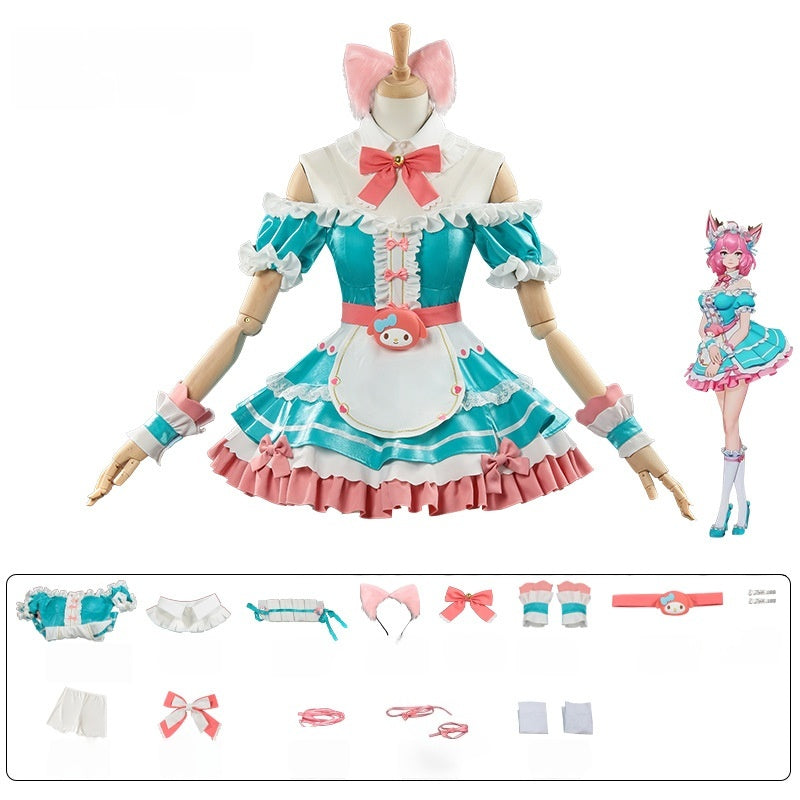 Daji My Melody Language Cosplay Costume Honor of Kings Sanrio Maid Cafe Star Epic Cosplay - Halloweez