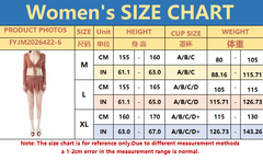 Stylish Knit Bikini Women 2026 Split Tie Band Swimwear for Vacation - Halloweez