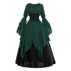 Medieval Renaissance Victorian Pirate Witch Dress - Authentic Cosplay Costume - Halloweez