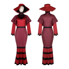 Hell's Hotel Female Demon Lord Rosie Cosplay Costume - Tight Long Dress for Halloween Stage Performance