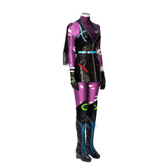 Halloweez Alexis Kaye Cosplay Costume - Exclusive Purple Leather Suit